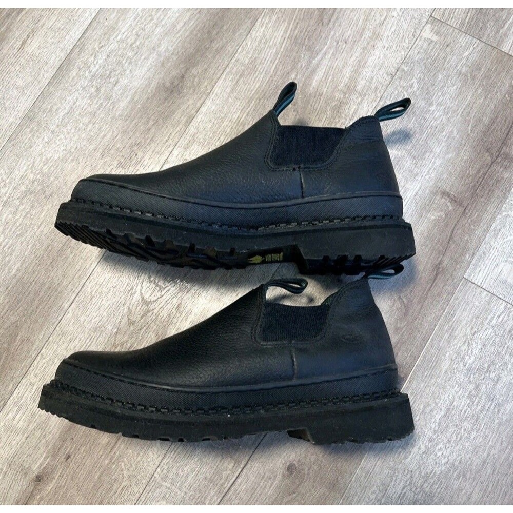 Georgia Boot Giant Romeo Mens Size 8 M Black Leather Work Shoe Soft Toe Used GC - Picture 7 of 11